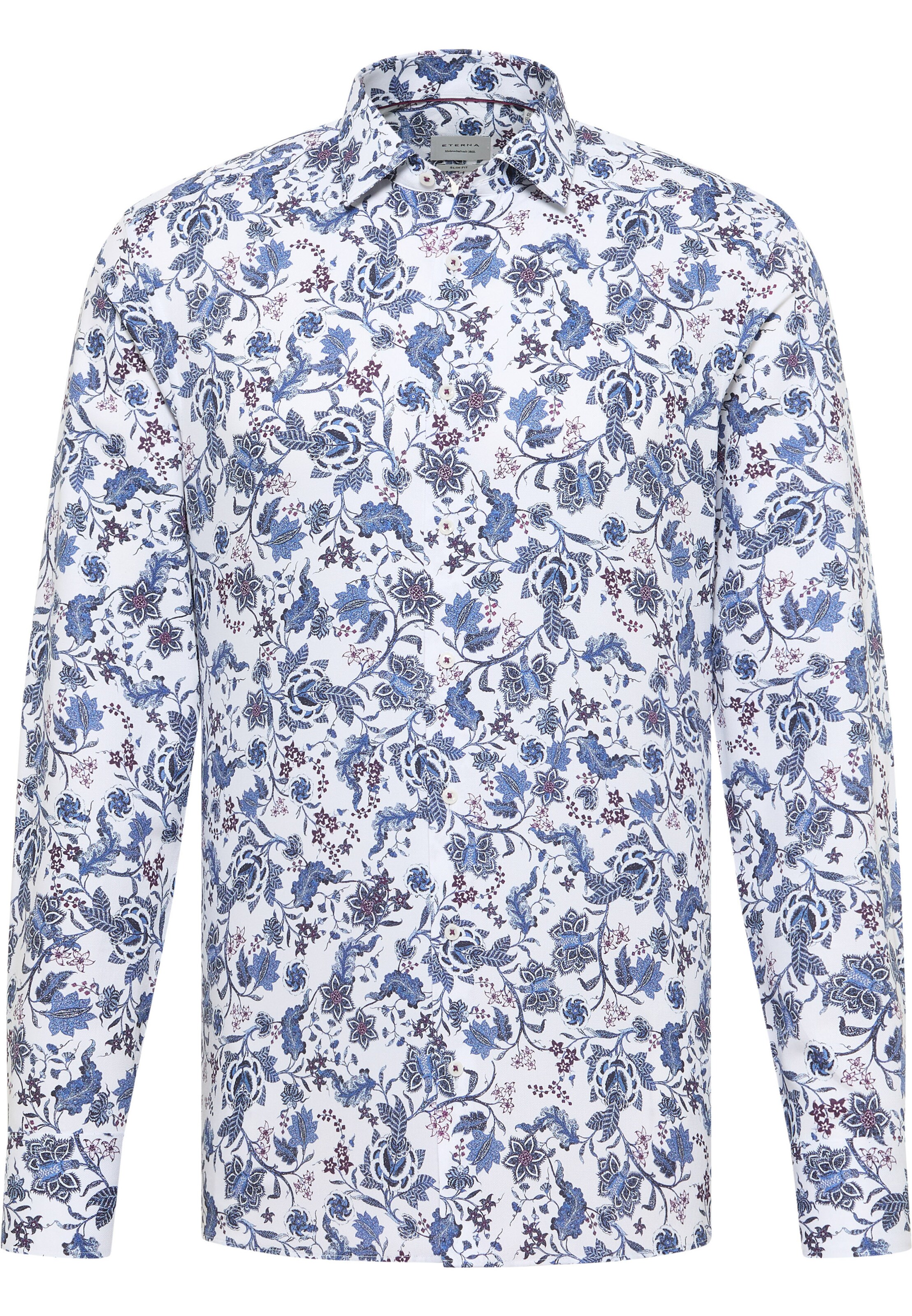 ETERNA Slim fit Business Shirt in Blue: front