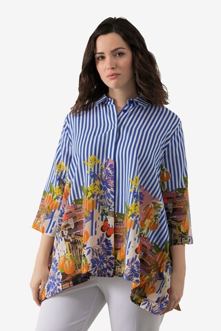 Ulla Popken Blouse in Blauw: voorkant