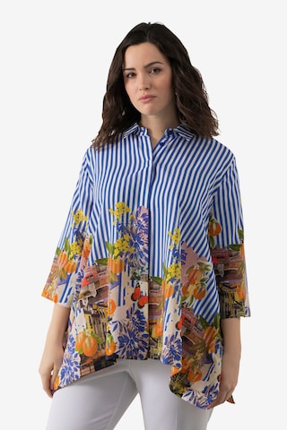 Ulla Popken Blouse in Blauw: voorkant