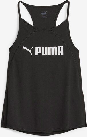 PUMA Sporttop in Zwart: voorkant