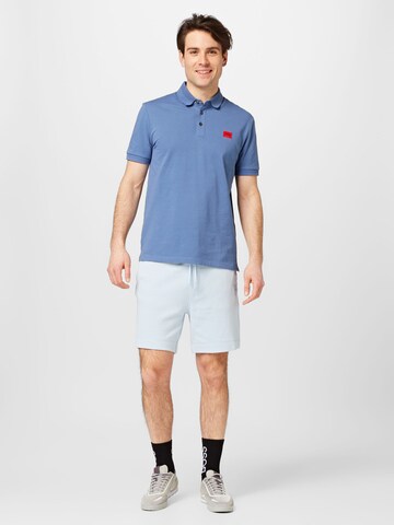 HUGO Red Poloshirt 'Dereso232' in Blau