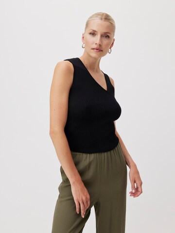 LeGer by Lena Gercke Knitted Top 'Mathilde' in Black: front