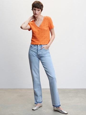 MANGO Blouse 'FIDELA' in Oranje