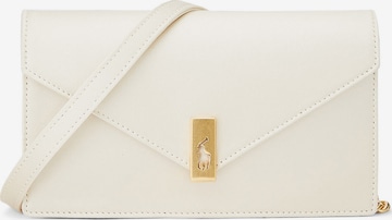 Pochette Polo Ralph Lauren en beige : devant