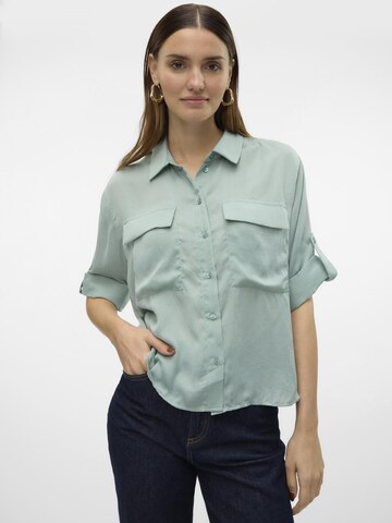 VERO MODA Bluse 'VMFabiana' i grøn