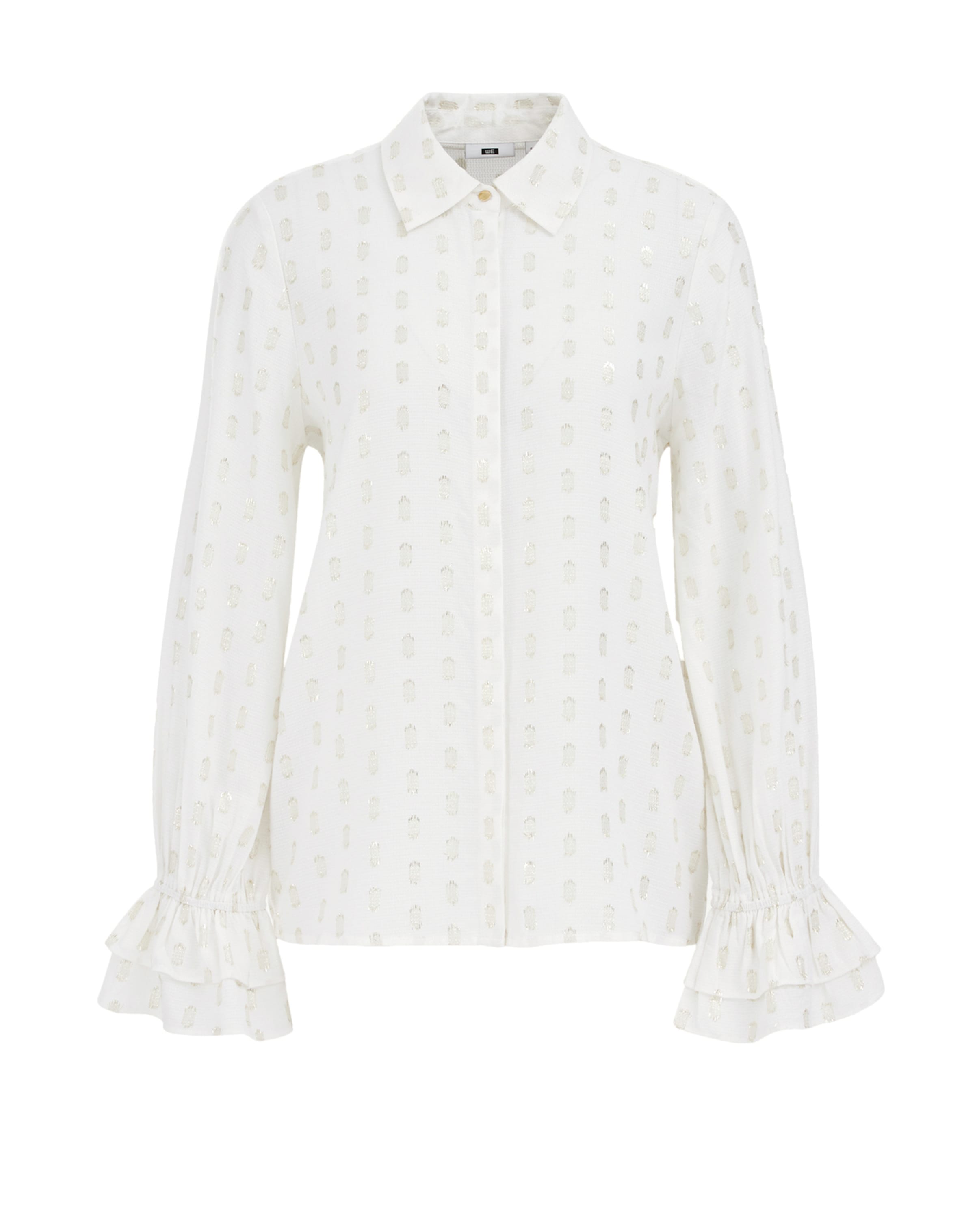 WE Fashion Блуза в бяло: отпред