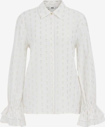 WE FashionBluza - bijela boja: prednji dio