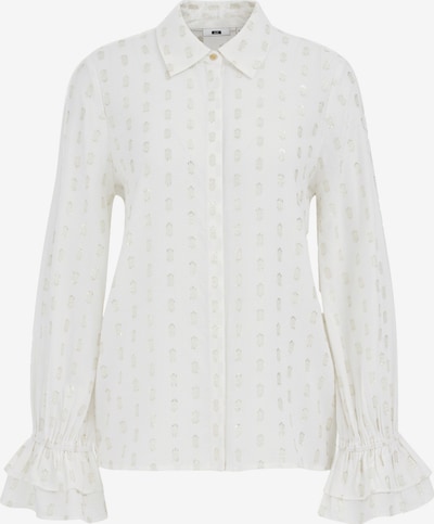WE Fashion Bluse in silber / weiß, Produktansicht
