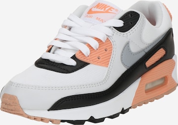 Baskets basses 'Air Max 90' Nike Sportswear en blanc : devant
