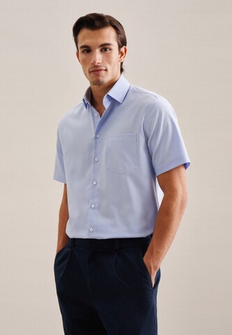 SEIDENSTICKER Comfort fit Business shirt in Blue: front