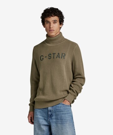 G-Star RAW Trui in Groen: voorkant