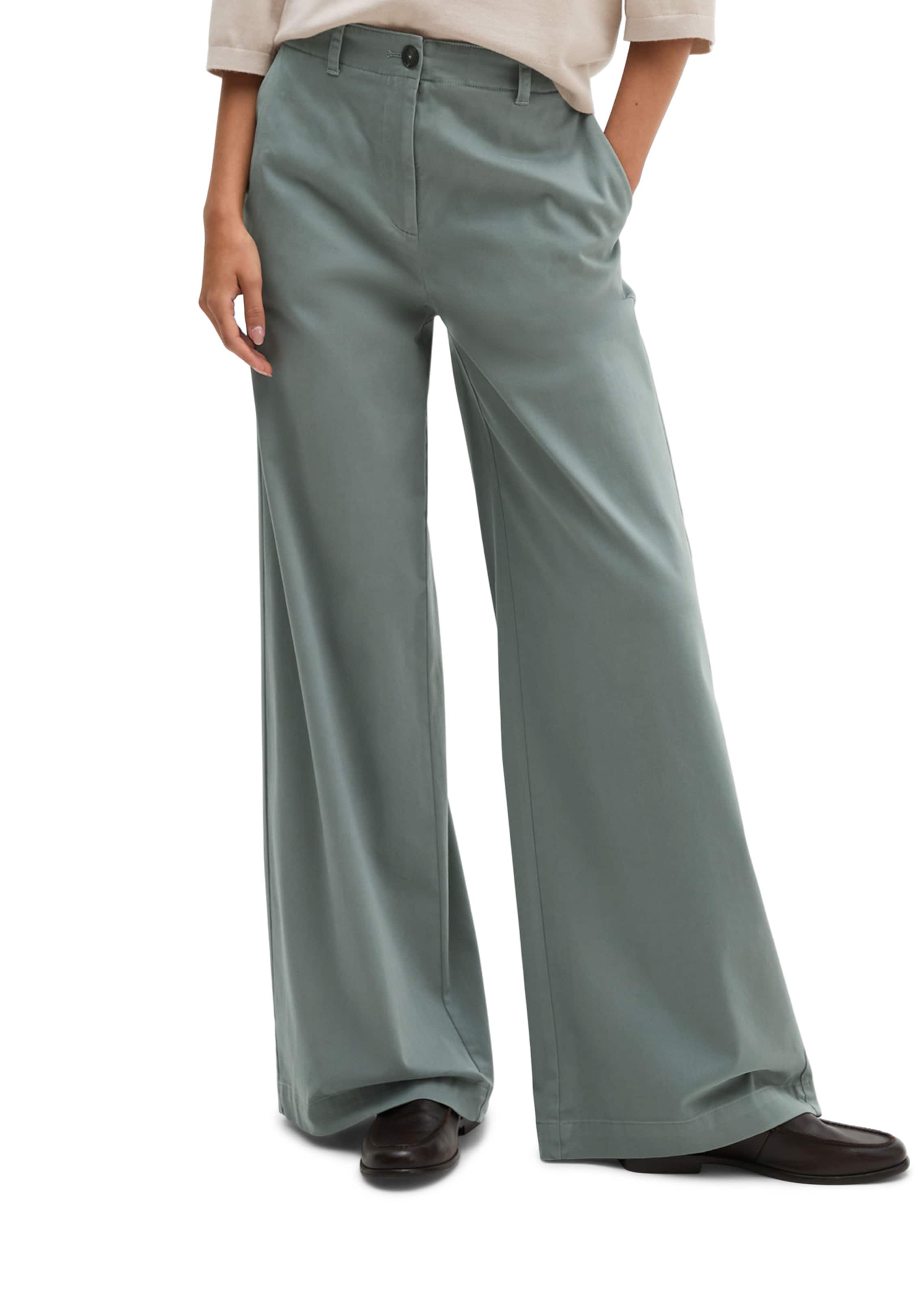 Marc O'Polo Wide leg Pants in Grey: front