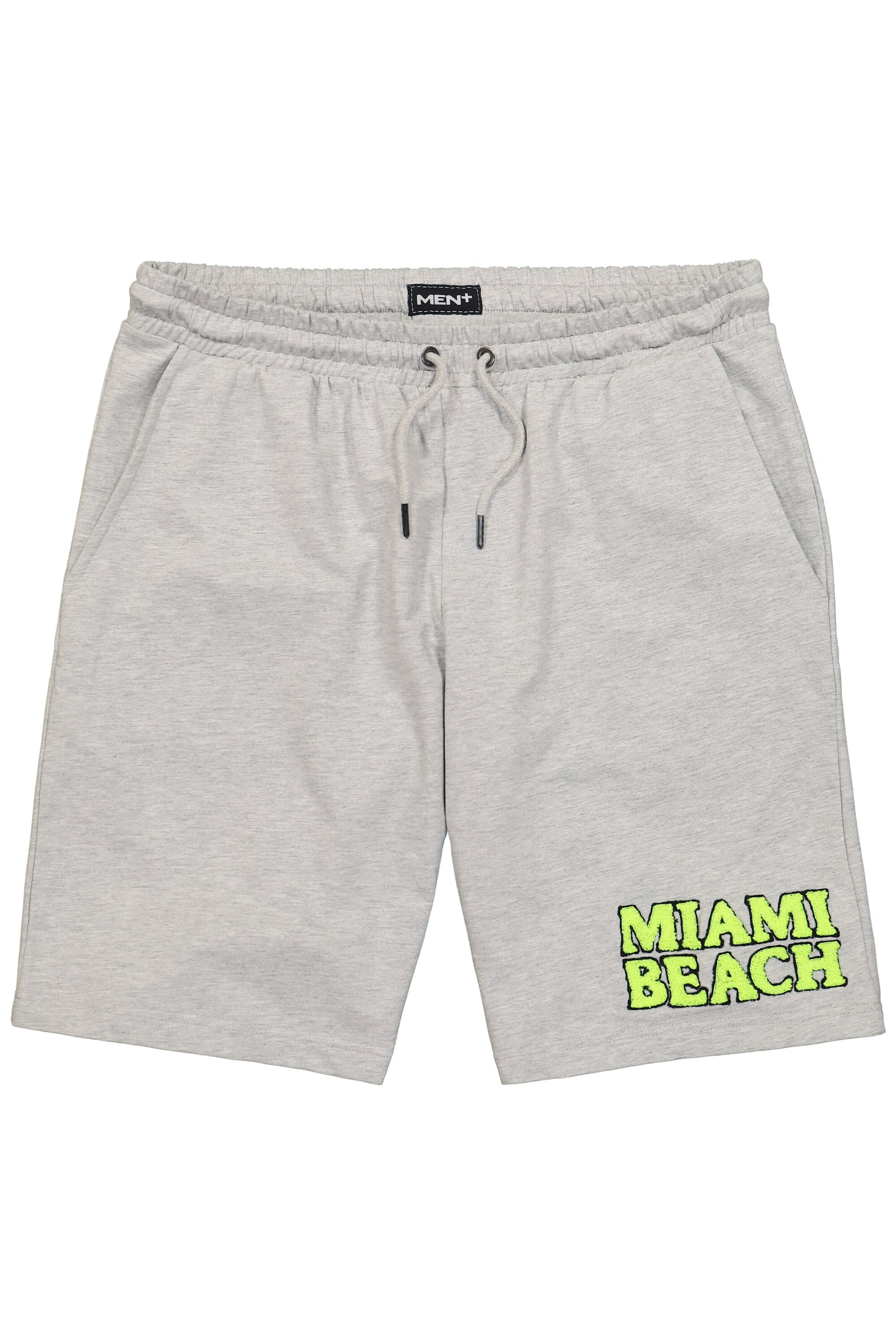 Men Plus Regular Broek in Grijs: voorkant