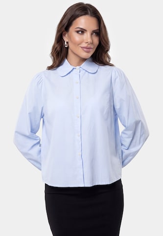 Chemisier faina en bleu : devant