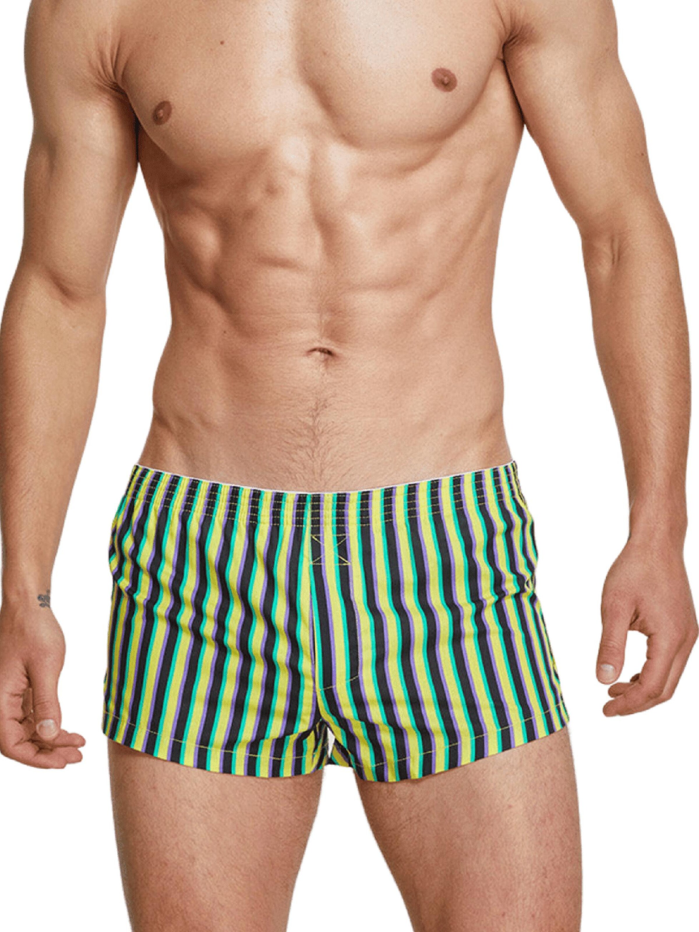 SEOBEAN Boxer shorts 'Baumwolle Boxershort Gestreift' in Yellow: front