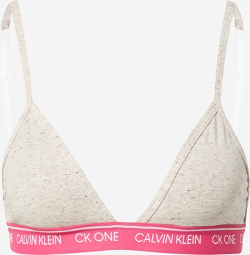 Sutien de la Calvin Klein Underwear pe bej: față