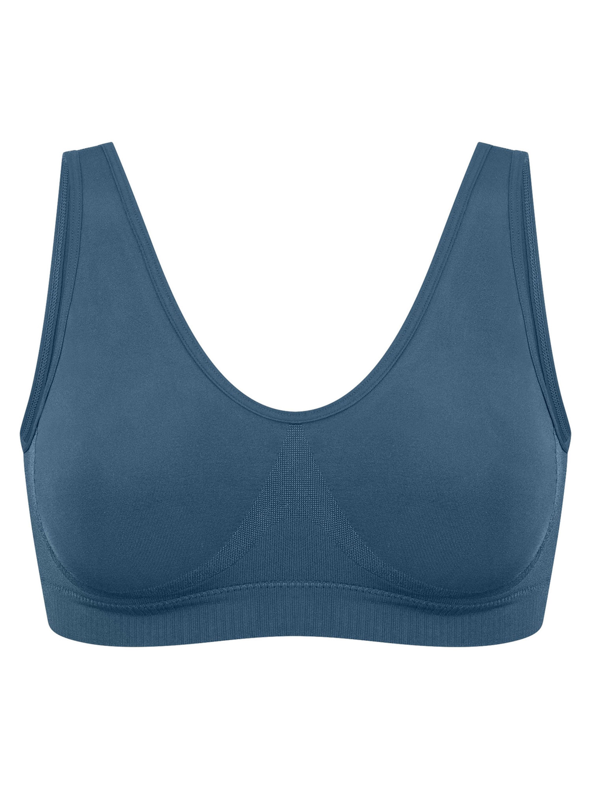 SCHIESSER Bra ' Casual Seamless ' in Blue: front