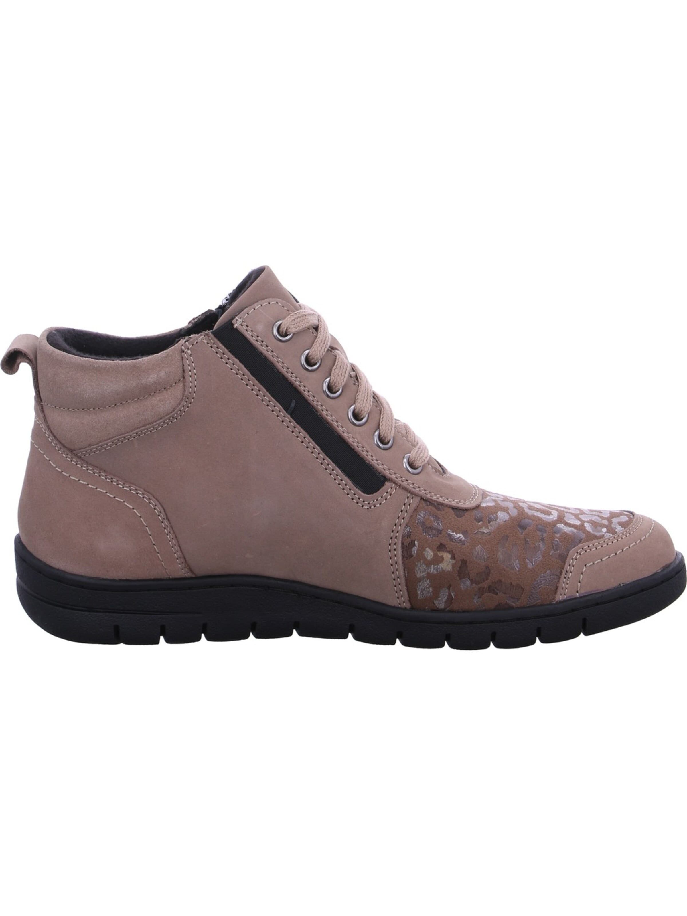 REFLEXAN Booties 'Reflexan Schnürstiefel Beige' in Beige