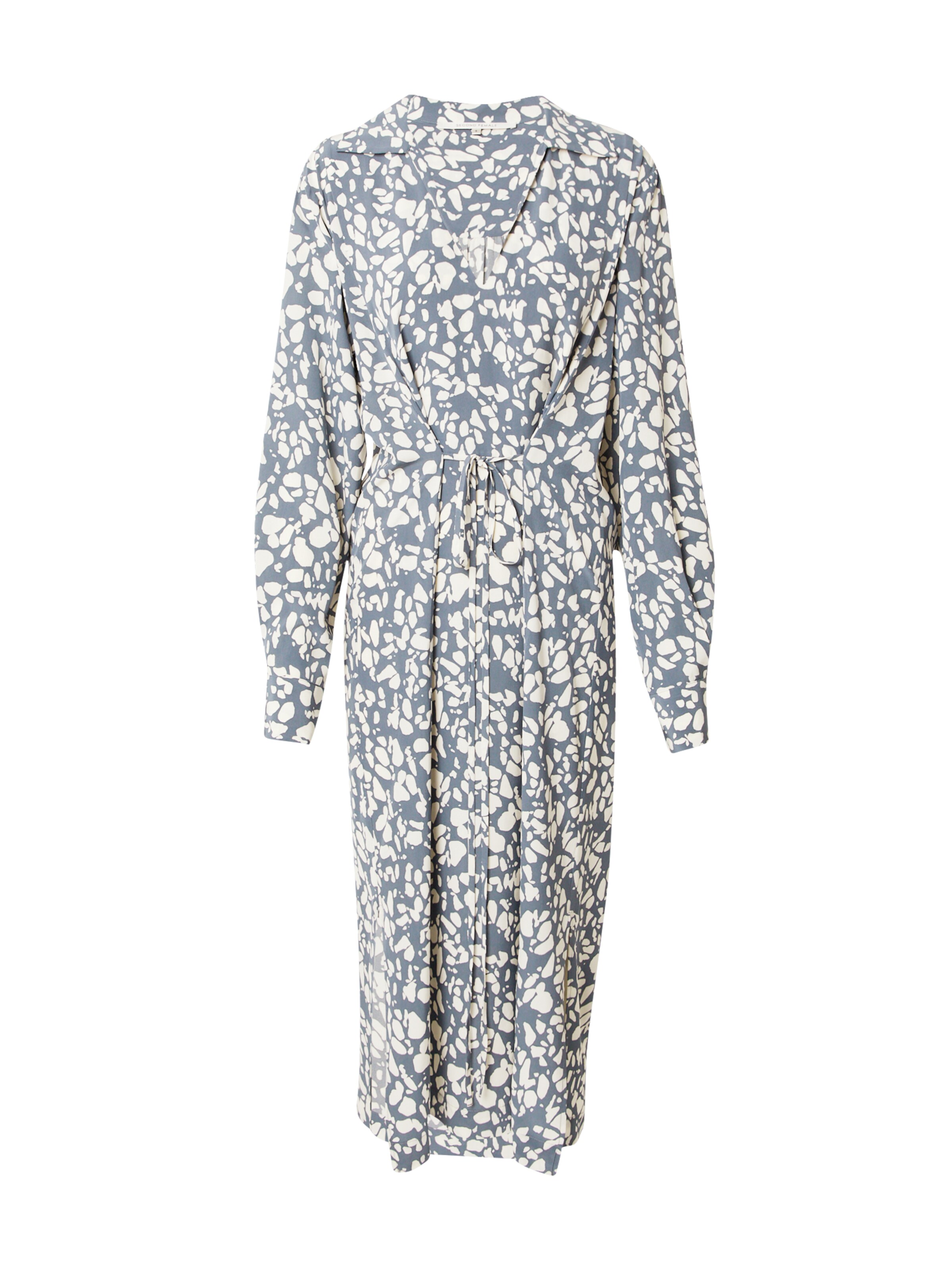 SECOND FEMALE Shirt Dress 'Jo' in Grey: front