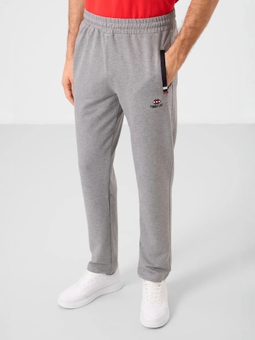 Regular Pantalon de sport Tommy Life en gris : devant