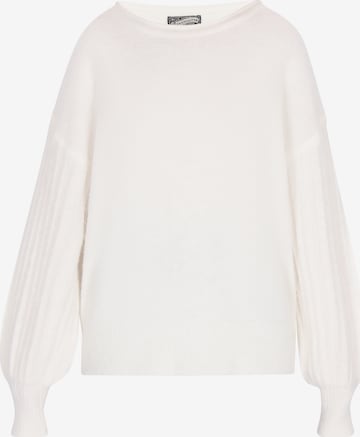Pull-over DreiMaster Vintage en blanc : devant