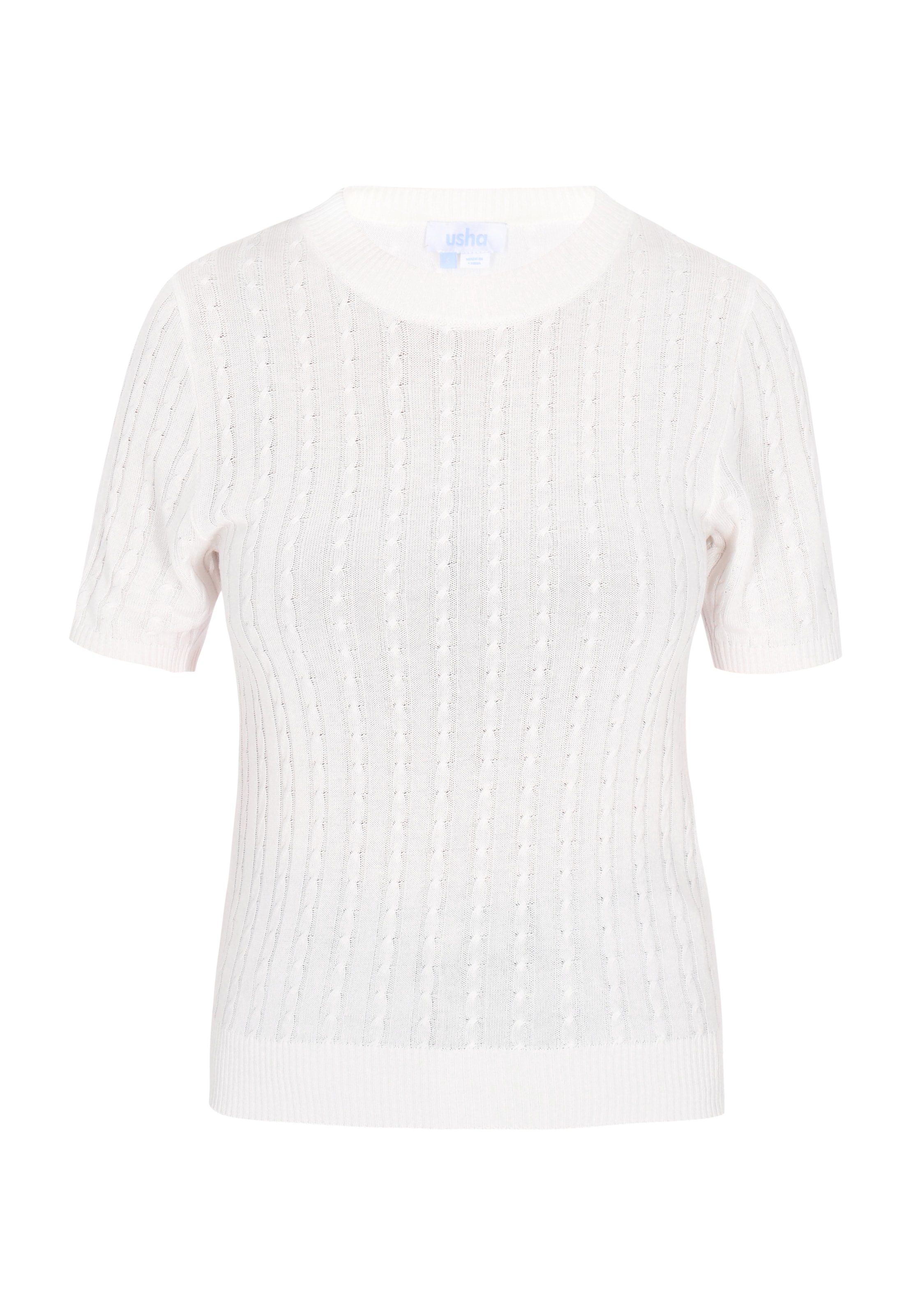 Pull-over usha BLUE LABEL en blanc : devant