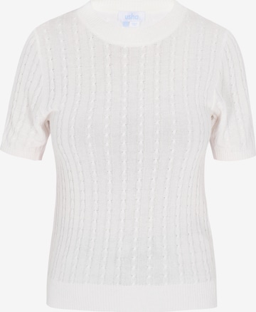 usha BLUE LABEL Свитер в Белый: спереди