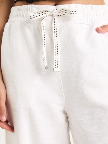 Wide Leg Pantalon Bianco Lucci en blanc