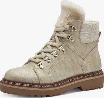 Tamaris Lace-up bootie in Gold: front
