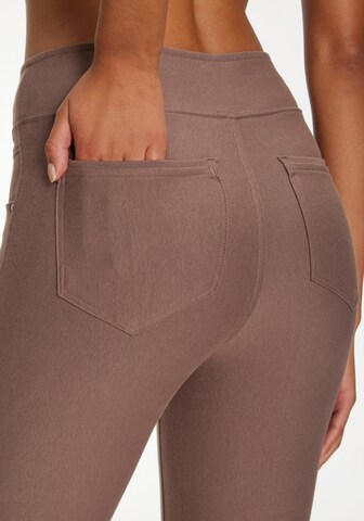 H.I.S Skinny Leggings in Brown