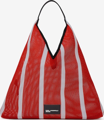 KARL LAGERFELD JEANS Ostoskassi värissä punainen: etupuoli