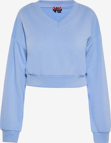 myMo ROCKS Sweatshirt in Blauw: voorkant