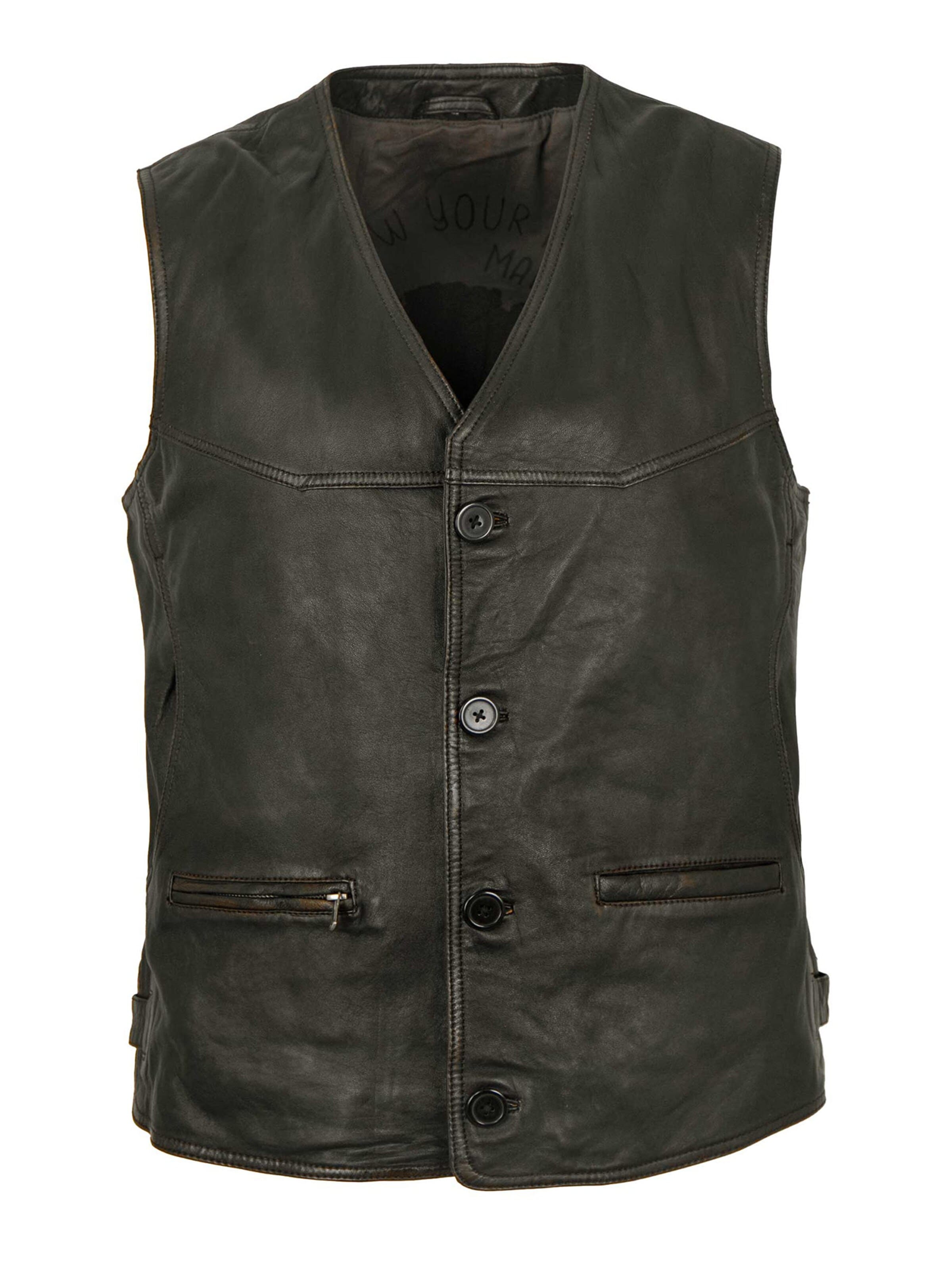 MADDOX Bodywarmer 'Georgio' in Zwart: voorkant