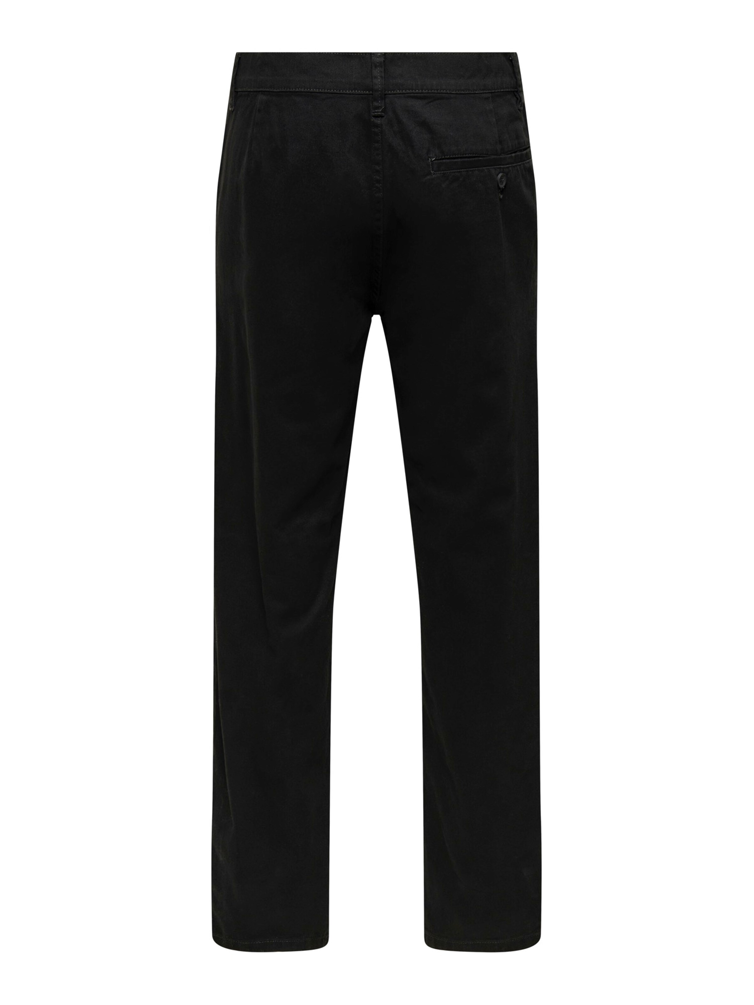 regular Pantaloni con pieghe 'ONSBOLOGNA' di Only & Sons in nero: dietro