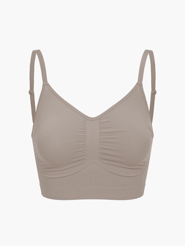 cfab (formerly creamy fabrics) Bralette Bra 'Comfort Bralette' in Grey: front