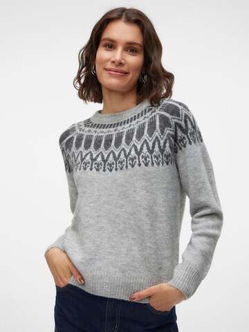 VERO MODA Trui 'VMSimone' in Grijs: voorkant