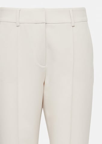 COMMA Bootcut Kalhoty s puky – béžová