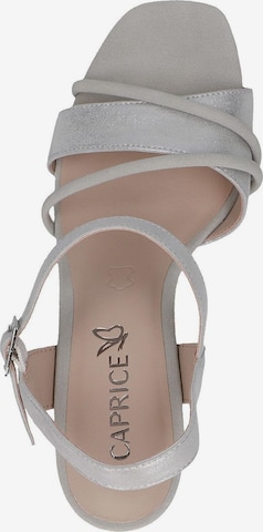 CAPRICE Strap Sandals in Silver