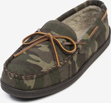 Minnetonka - Mocasines 'Pileline' en verde