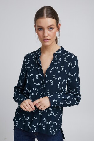 ICHI Blouse in Blauw: voorkant