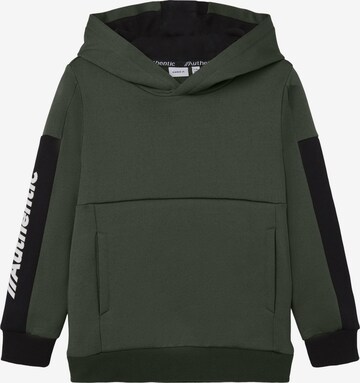 NAME IT - Sweatshirt 'ONITTER' em verde: frente