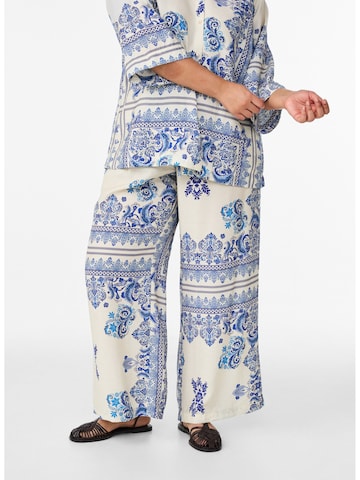 Zizzi Voľný strih Nohavice 'Mestea' - Modrá: predná strana