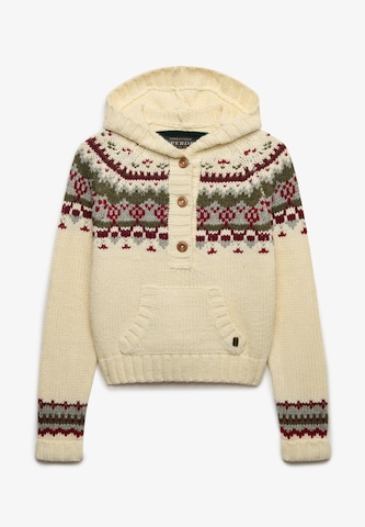 Pull-over 'Fairisle' Superdry & Co en blanc