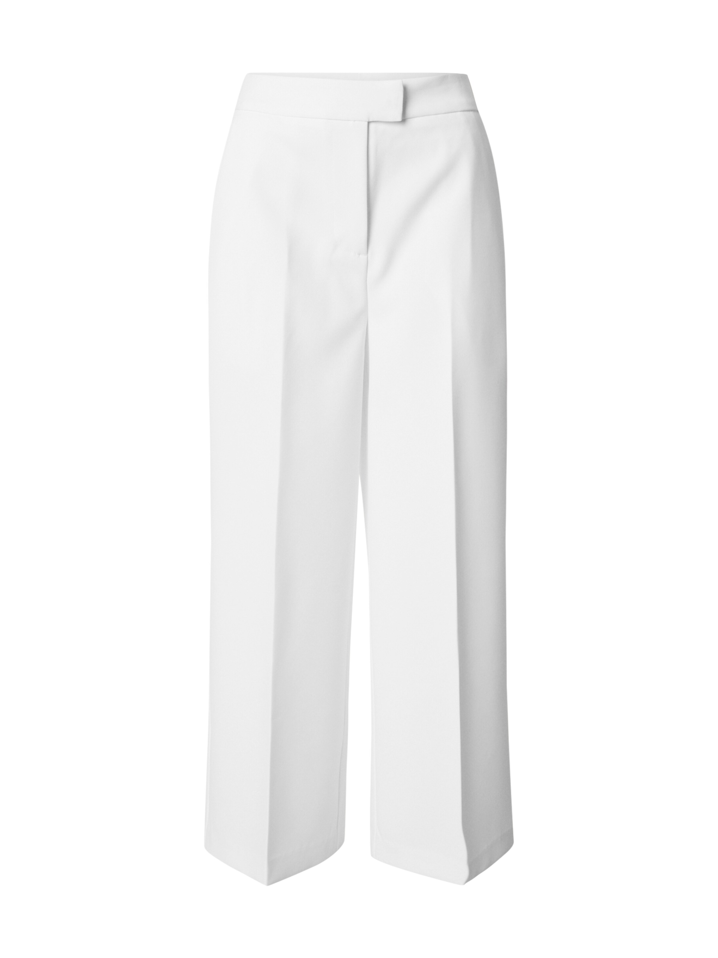Pantaloni con piega frontale &#x27;Vicky&#x27; di ABOUT YOU x Iconic by Tatiana Kucharova in bianco: frontale