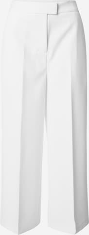 ABOUT YOU x Iconic by Tatiana Kucharova Wide leg Pleated Pants 'Vicky' in White: front