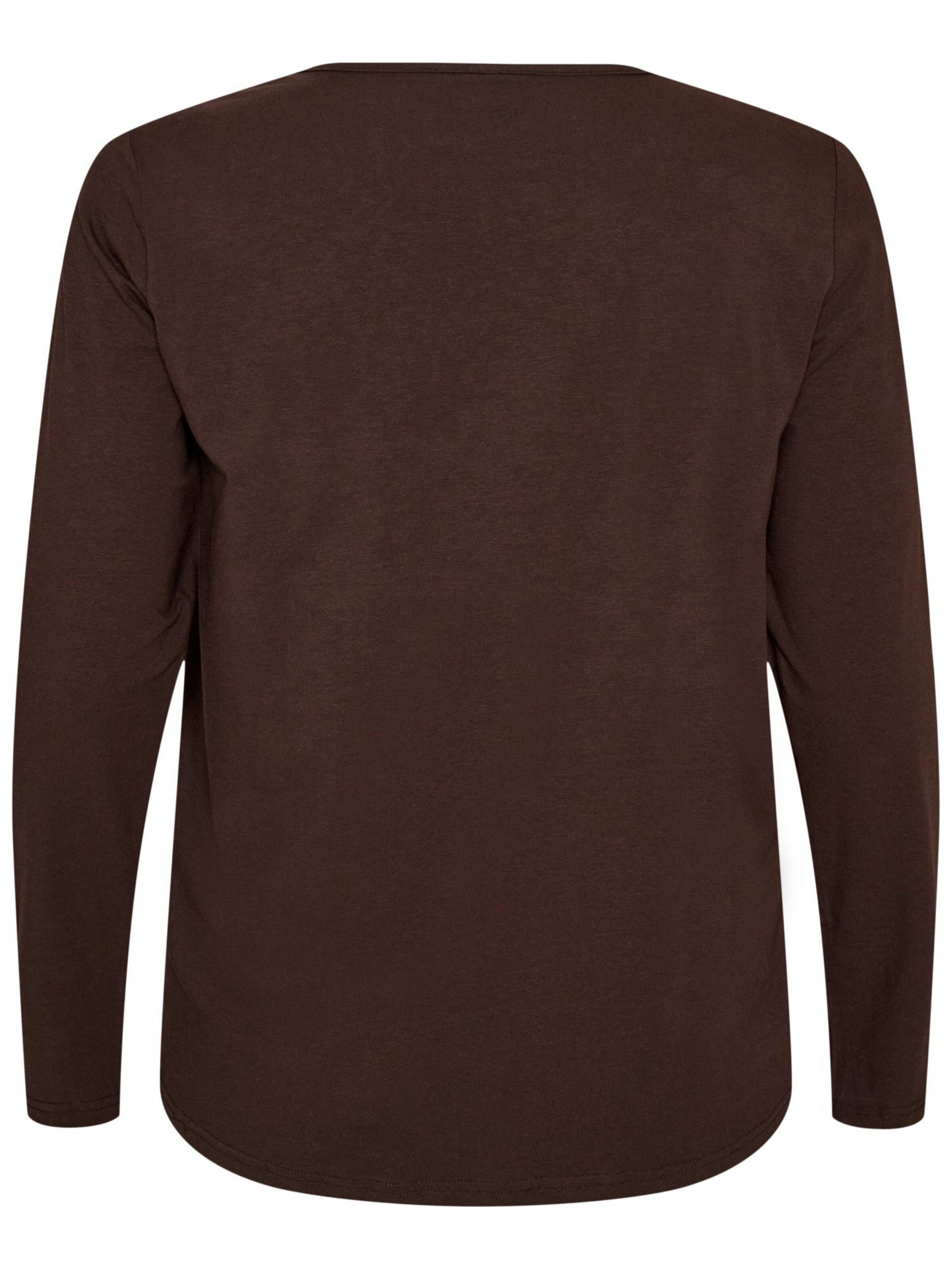 Zizzi Bluse in Braun