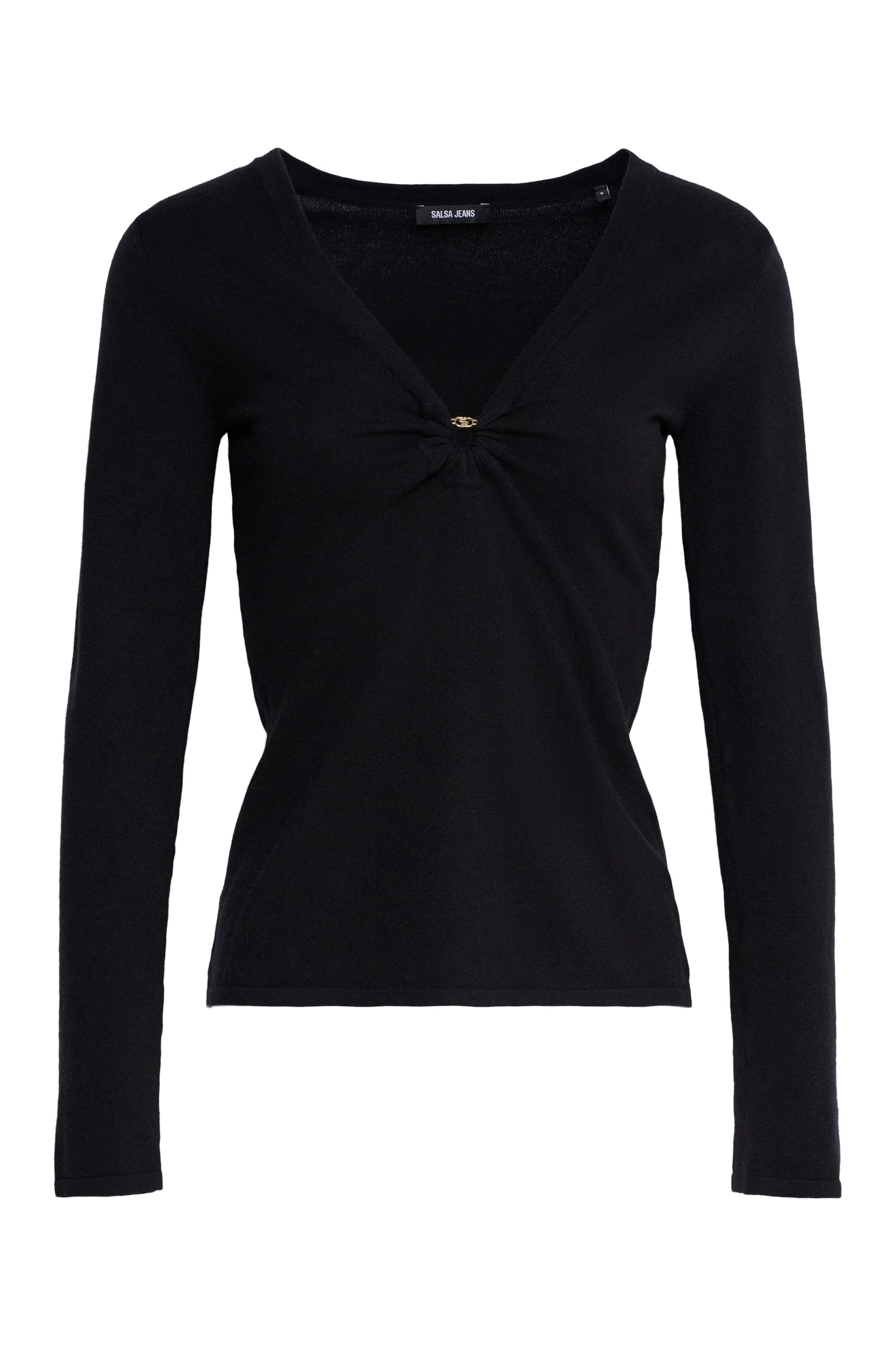 Salsa Jeans Pullover in Schwarz: Vorderseite
