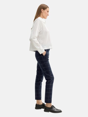 TOM TAILOR - Slimfit Pantalón de pinzas 'Mia' en azul