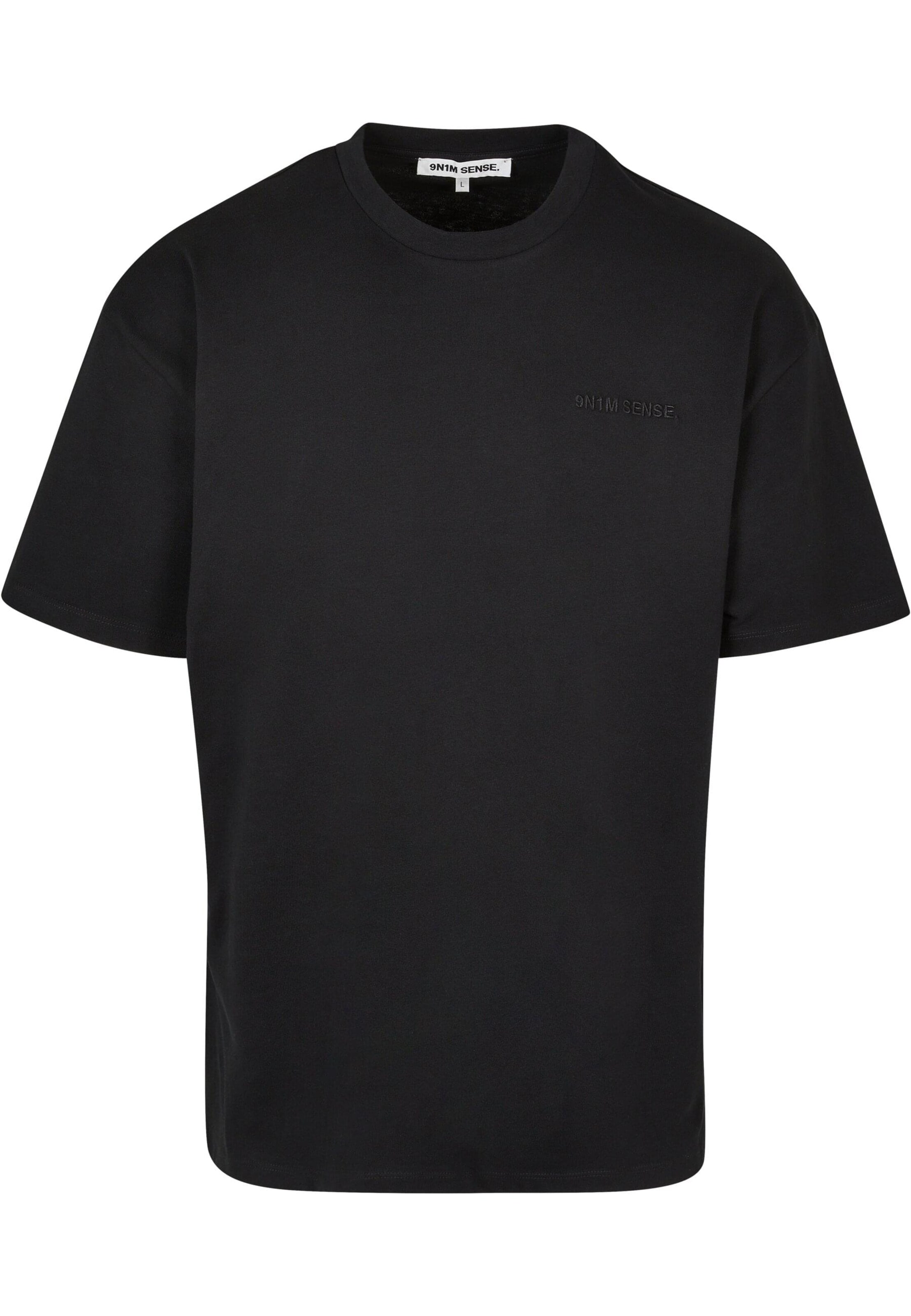 9N1M SENSE - Camisa 'Essential' em preto: frente