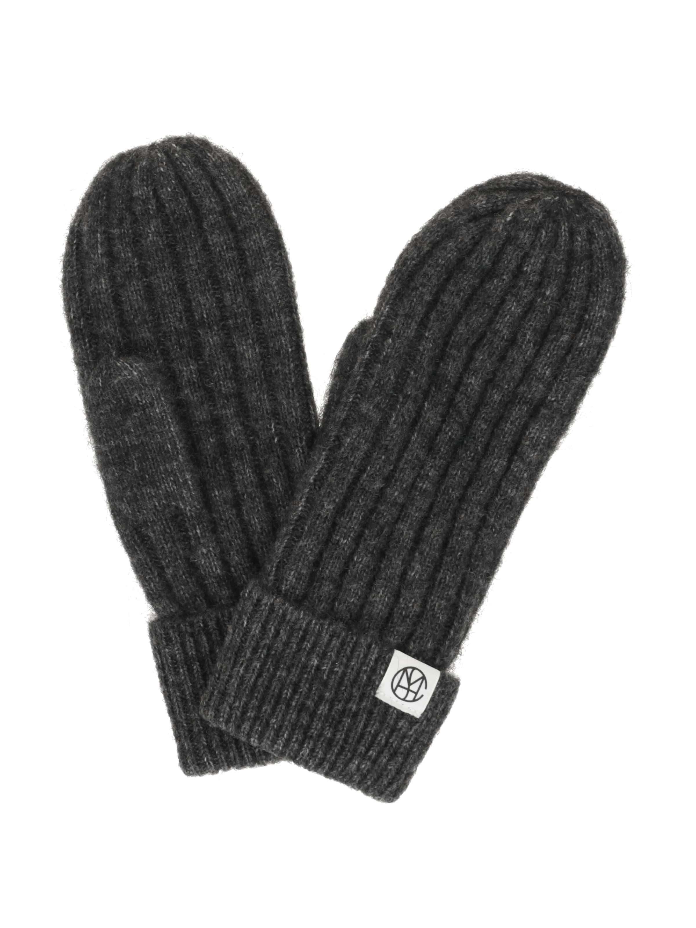 Moufles MSCH COPENHAGEN en gris : devant